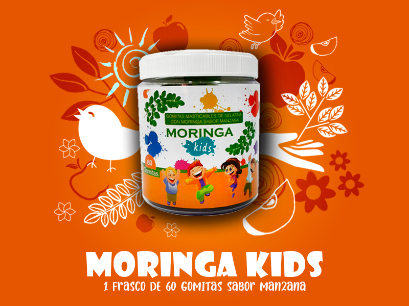 Marka Corp Moringa kids - 1 frasco de 60 gomitas