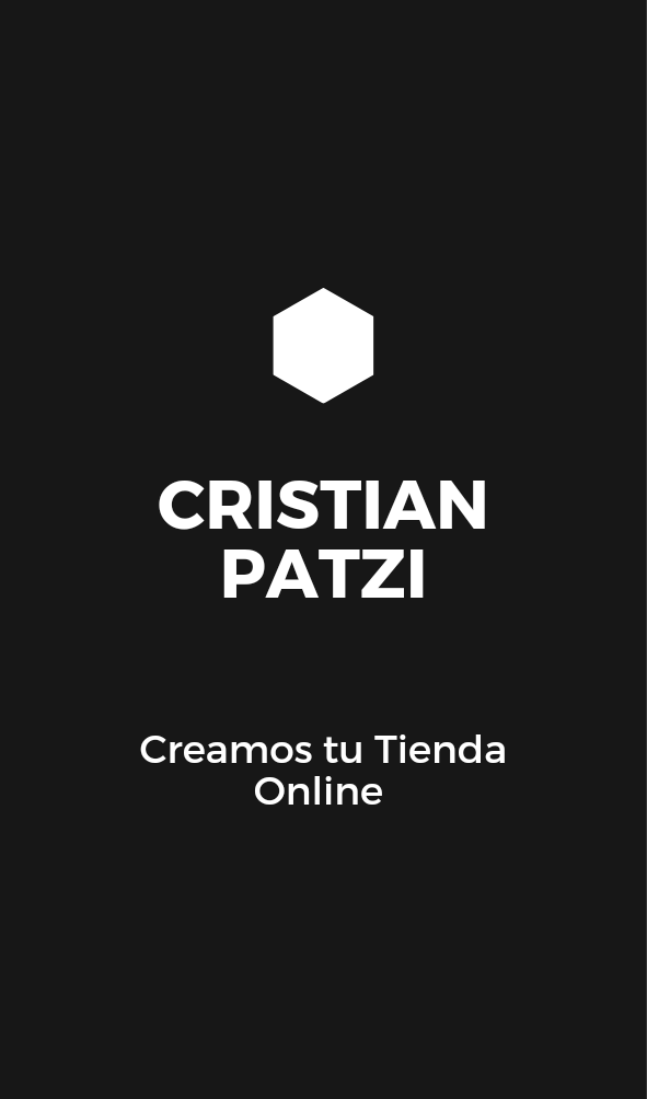 Cristian Patzi  Creación de Tiendas Online 