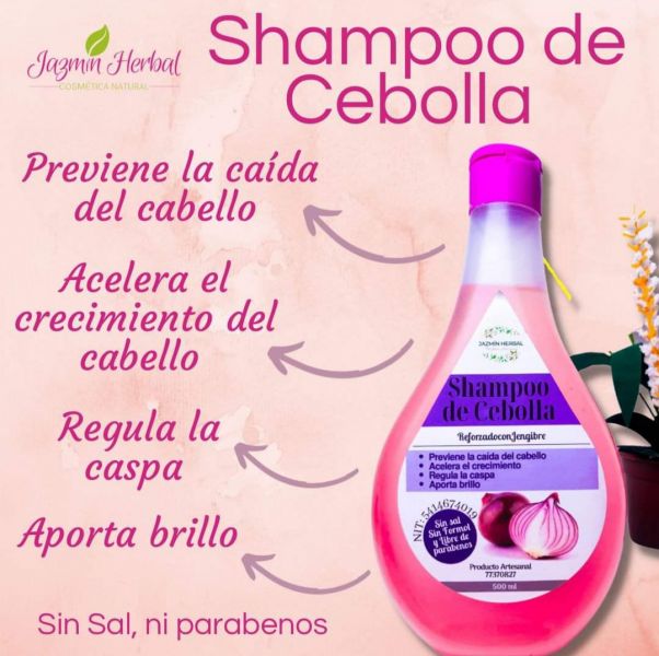 Jazmín herbal Shampoo de cebolla