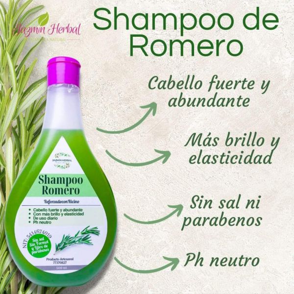 Jazmín herbal Shampoo de romero